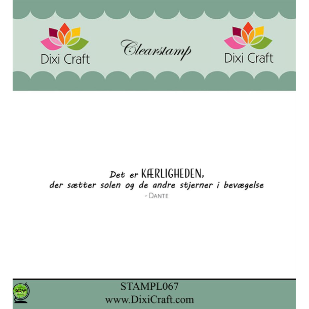 Dixi Craft STAMPL067 - Stempel danske tekster