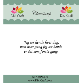 Dixi Craft STAMPL070 - stempel danske tekster