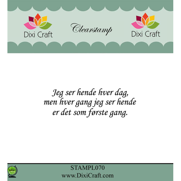 Dixi Craft STAMPL070 - stempel danske tekster