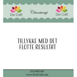 Dixi Craft STAMPL081 - stempel danske tekster