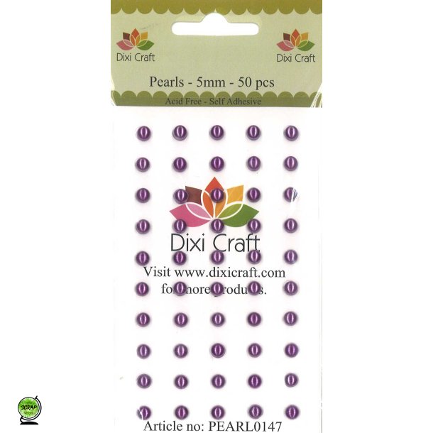 Dixi Craft PEARL0147 - Halvperler 5 mm rosa
