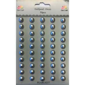 Dixi Craft PEARL0257 - Halvperler 10 mm slv/gr