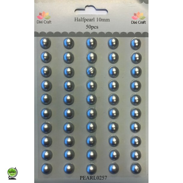 Dixi Craft PEARL0257 - Halvperler 10 mm slv/gr