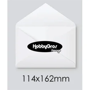 Kuverter 25 stk. A6 11,4x16,2 cm hvid