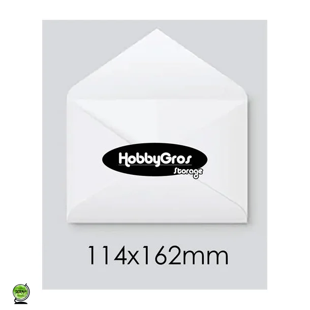 Kuverter 25 stk. A6 11,4x16,2 cm hvid