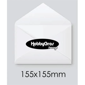 Kuvert 25 stk. 15,5*15,5 cm