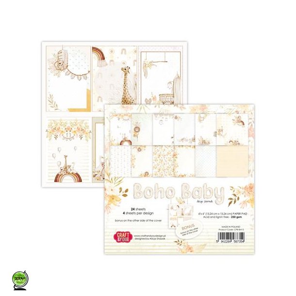 Craft &amp; You CPB-BH15 - Boho Baby 15*15 cm