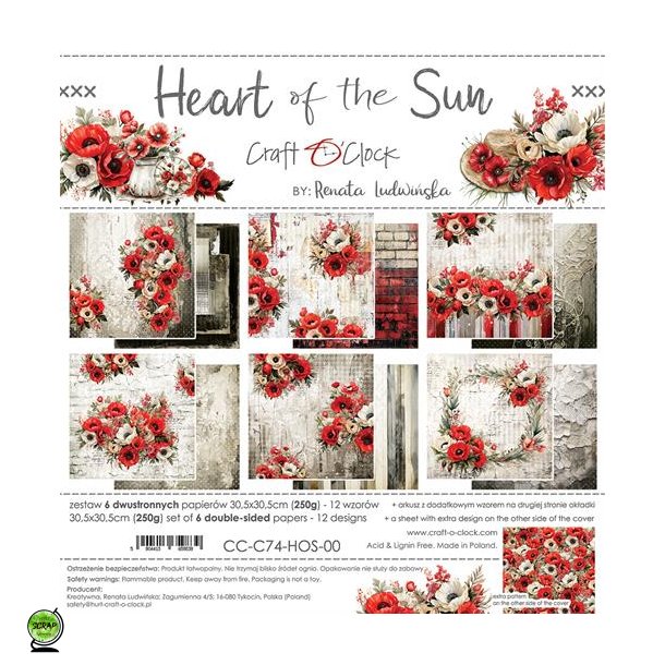 Craft O'Clock CC-C75-HOS-00 - Heart of The Sun 30,5x30,5 cm