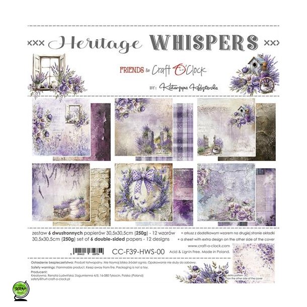 Craft O'Clock CC-F39-HWS-00 - Heritage Whispers 30,5x30,5 cm