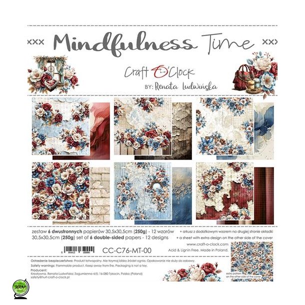 Craft O'Clock CC-C76-MT-00 - Mindfulness Time 30,5x30,5 cm