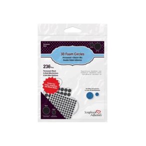 3L 3D Foam circles black mix 236 stk,