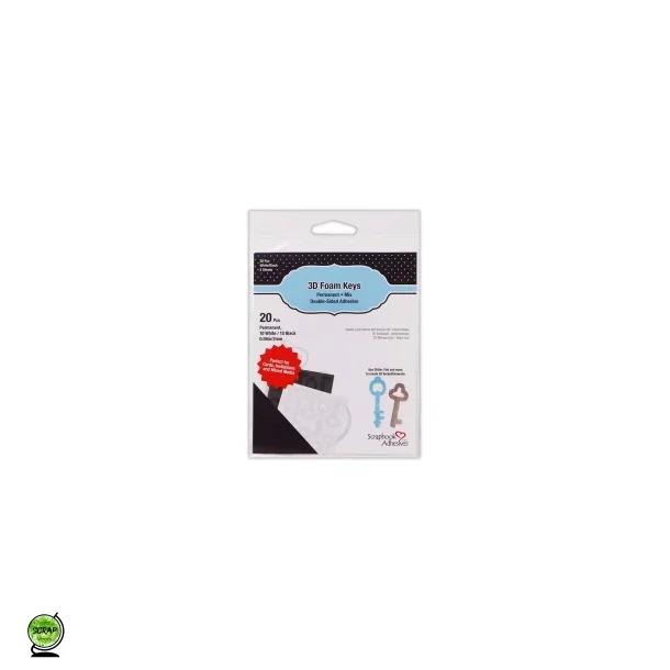 3L 3D Foam Keys black 2mm 20 stk