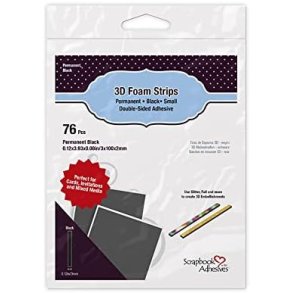 3L 3D Foam Strips black 3x100x2mm 76 stk.