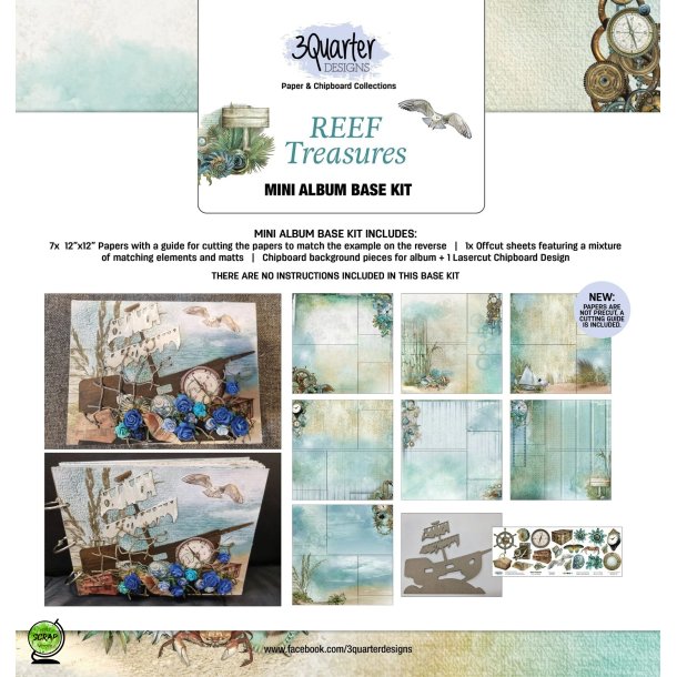 3QuarterDesigns Mini album base kit 30,5*30,5 cm