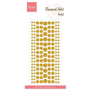 Marianne Design PL4523 - Enamel dots glitter guld