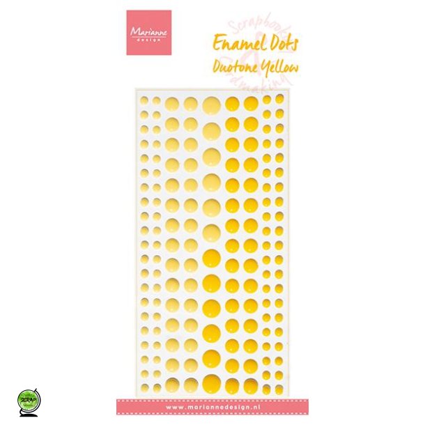 Marianne Design PL4527 - Enamel dots gul
