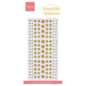 Marianne Design PL4530 - Enamel Dots Yellow Glitter
