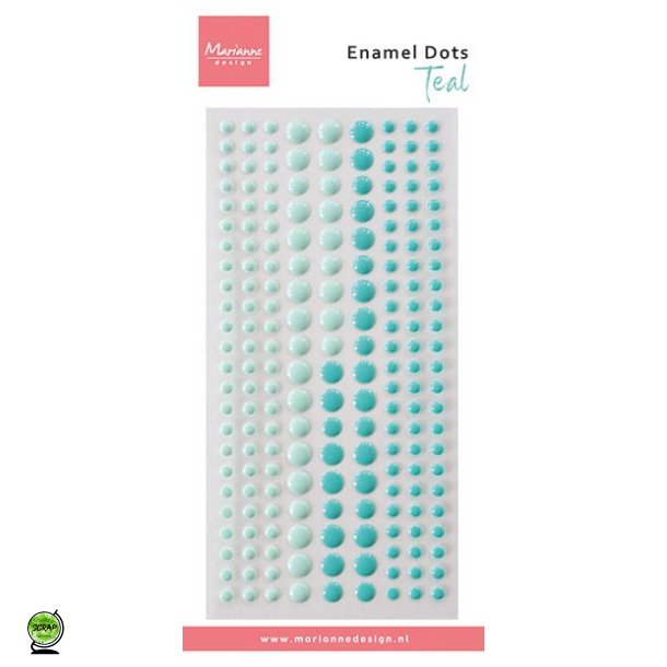Marianne Design PL4536 - Enamel Dots Teal