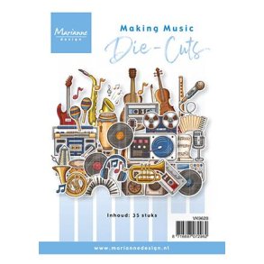 Marianne Design VK9628 - Die Cuts Making Music