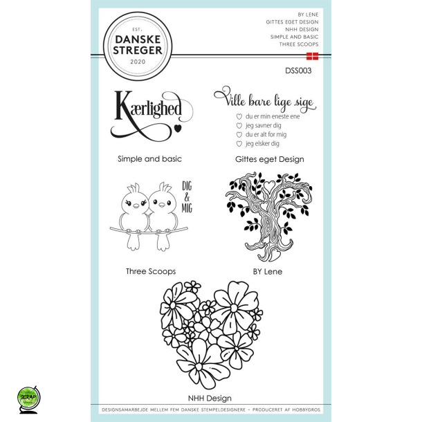 Danske Streger DSS003 - stempel krlighed
