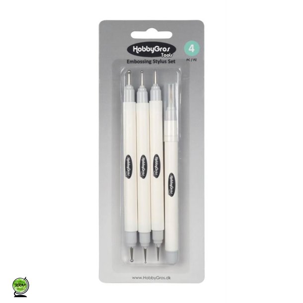 HobbyGros HGT024 - Embossing tools set 4 dele