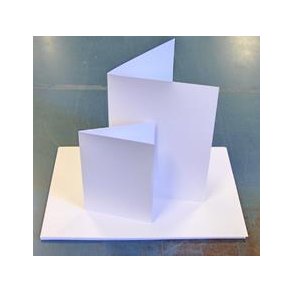 Karton 520010 - 30,5x30,5 cm glittet hvid