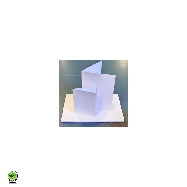 Karton 520010 - 30,5x30,5 cm glittet hvid