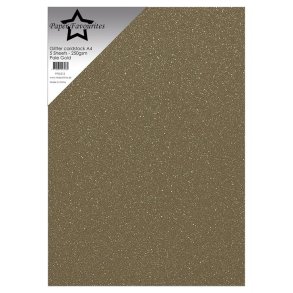 Paper Favourites PFSS212 - Glitter A4 Pale Gold 250 g 5 ark