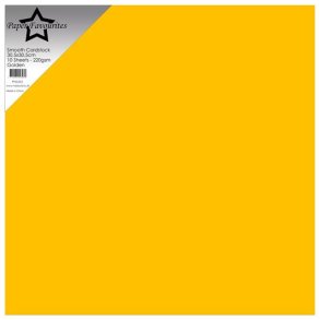 Paper Favourites PFSS503 - Smooth Cardstock Golden 30,5x30,5 cm 10 ark
