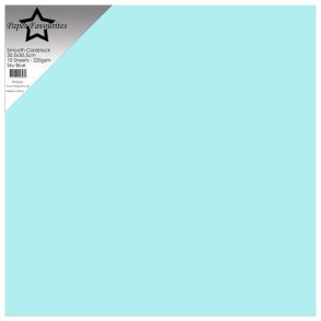 Paper Favourites PFSS506 - Smooth Cardstock Sky Blue 30,5x30,5 cm 10 ark