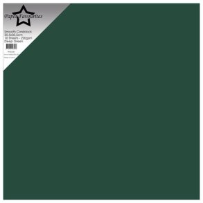 Paper Favourites PFSS508 - Smooth Cardstock Deep Green 30,5x30,5 cm 10 ark