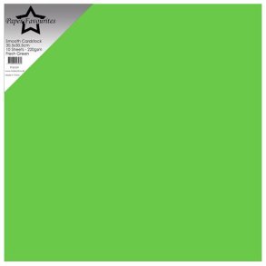 Paper Favourites PFSS509 - Smooth Cardstock Fresh Green 30,5x30,5 cm 10 ark