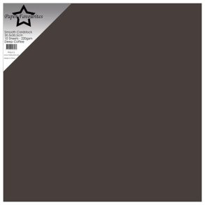 Paper Favourties PFSS513 - Smooth cardstock Deep Coffee 30,5x30,5 cm 10 ark