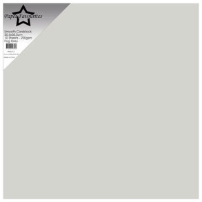 Paper Favourites PFSS515 - Smooth Cardstock Fog Grey 30,5x30,5 cm 10 ark
