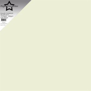 Paper Favourites PFSS523 - Smooth Cardstock Light Beige 30,5x30,5 cm 10 ark