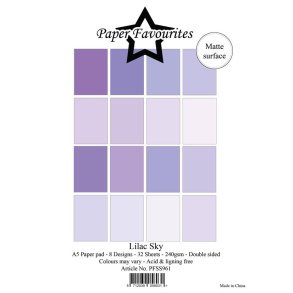 Paper Favourites PFSS961 - Lilac Sky 15x21 cm A5