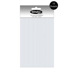 HobbyGros HGA004 - 3D Foam lines 1 mm tyk