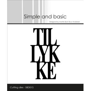 Simple and Basic SBD015 - Dies Tillykke