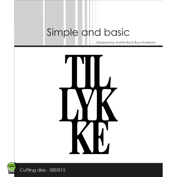 Simple and Basic SBD015 - Dies Tillykke