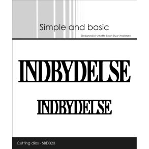 Simple and Basic SBD020 - Dies tekst Indbydelse