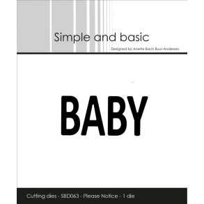 Simple and Basic SBD063 - Dies Tekst Baby