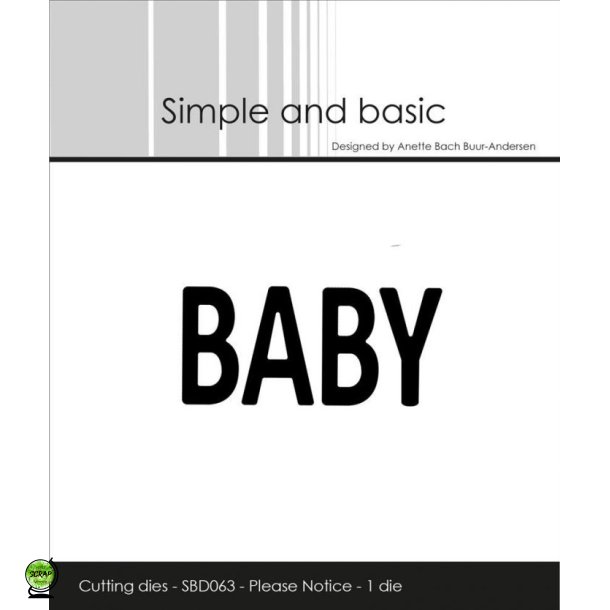Simple and Basic SBD063 - Dies Tekst Baby