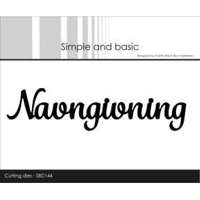 Simple and Basic SBD144 - Dies Tekst Navngivning
