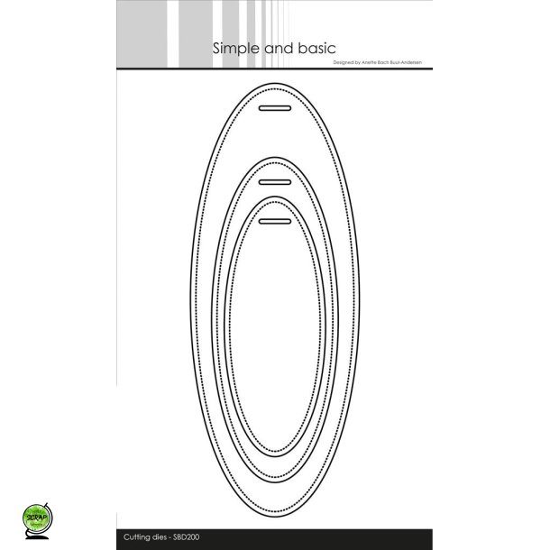 Simple and Basic SBD200 - Dies 3 ovale tags