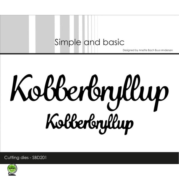 Simple and Basic SBD201 - Dies Tekst Kobberbryllup