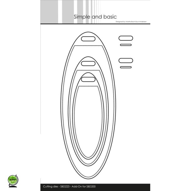 Simple and Basic SBD223 - Dies Ovale tags