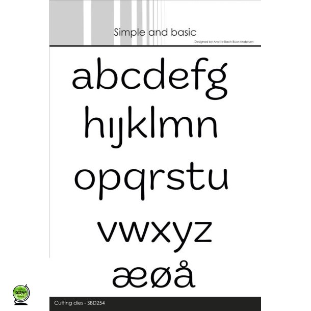 Simple and Basic SBD254 - Dies Funky alfabet sm bogstaver