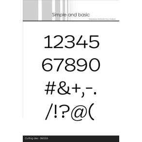 Simple and Basic SBD255 - Dies Funky alfabet tal og tegn