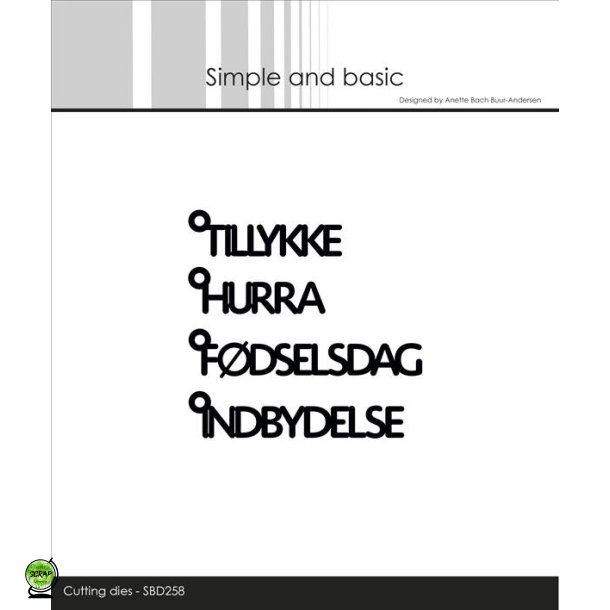 Simple and Basic SBD258 - Dies Danske tekster med je