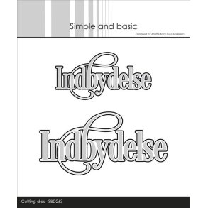 Simple and Basic SBD263 - Dies Tekst Indbydelse  med snirkler